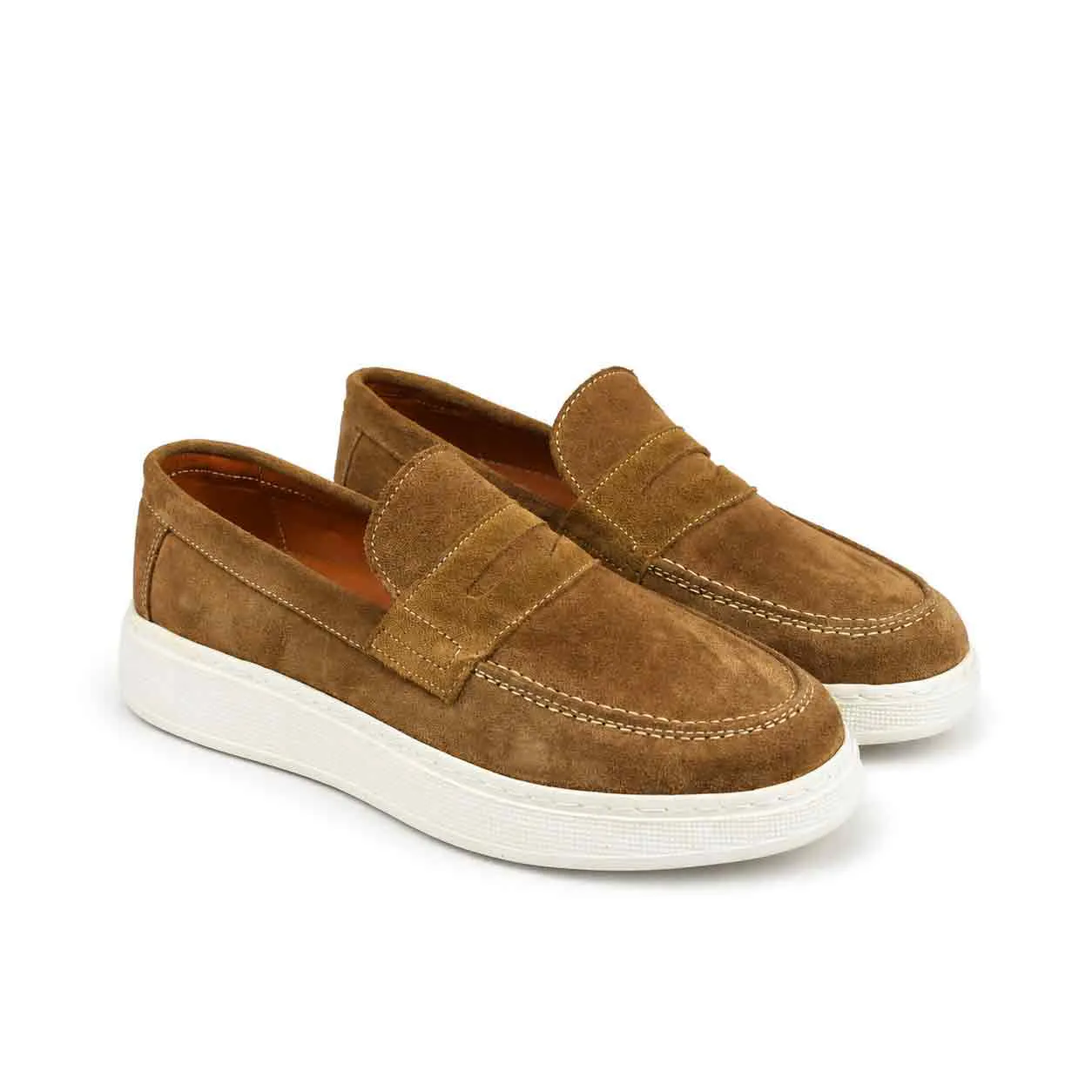 Moccasin pour homme 270 marron  daim     miniature